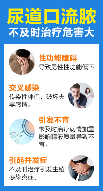 尿道口流脓不及时治疗有什么危害